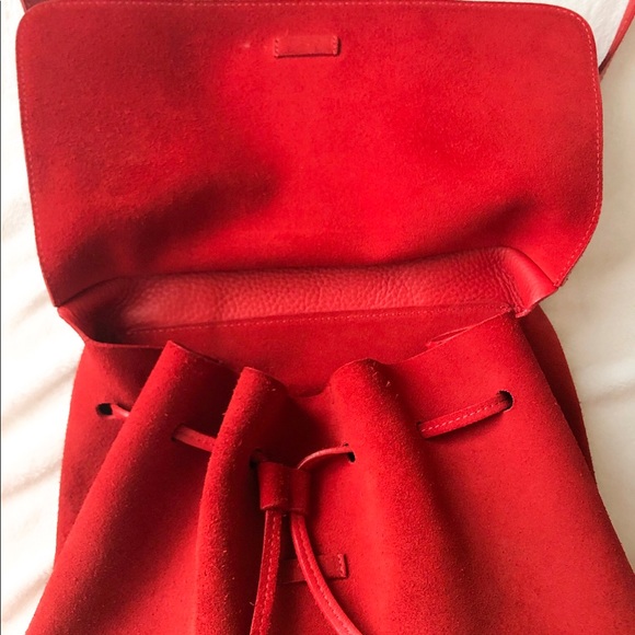 ❤️1DAY SALE❤️Red Suede Mansur Gavriel Lady Bag - Picture 4 of 8